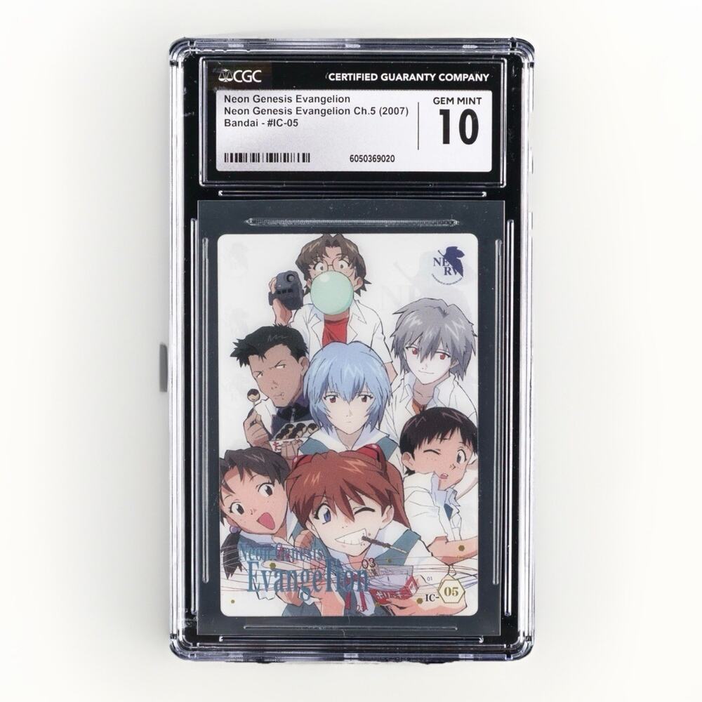 2007 EVANGELION CHAPTER 5 BANDAI WAFER NEON GENESIS EVANGELION CGC 10 GEM MINT